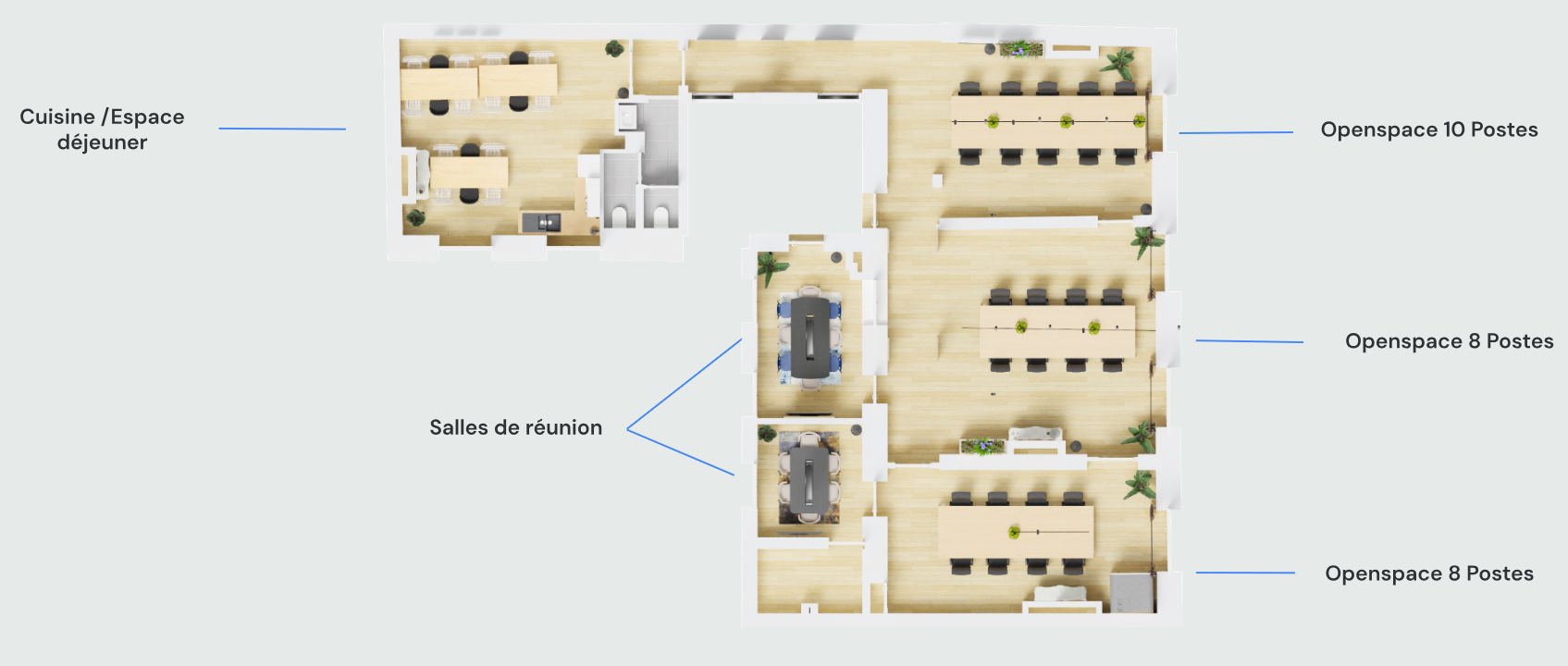 Bureau opéré · 20 à 26 postes · rue d'Aboukir, Paris 2e — photo 11/11