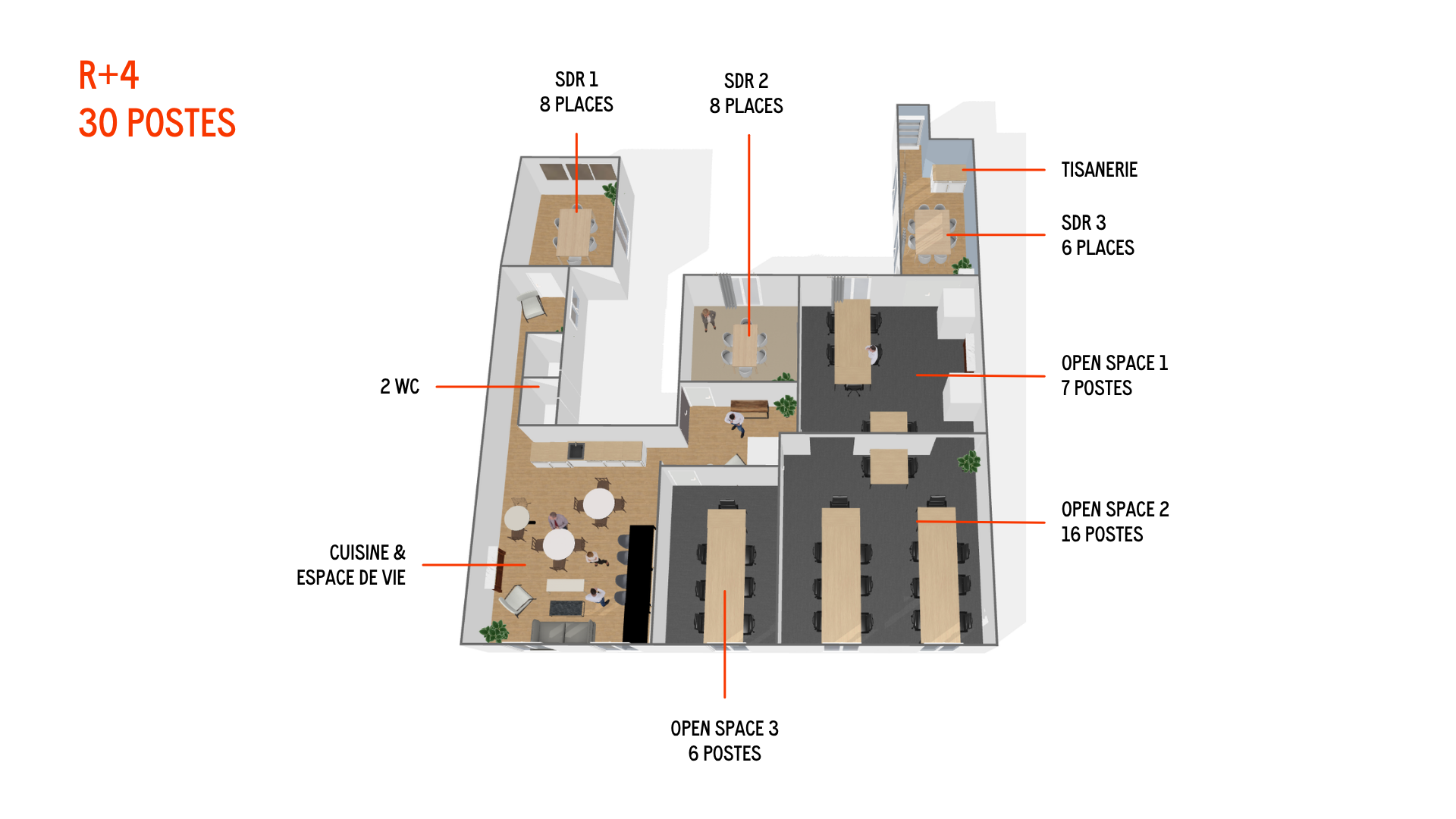 Bureau opéré · 25 à 30 postes · rue du Faubourg Poissonnière, Paris 10e — photo 6/6