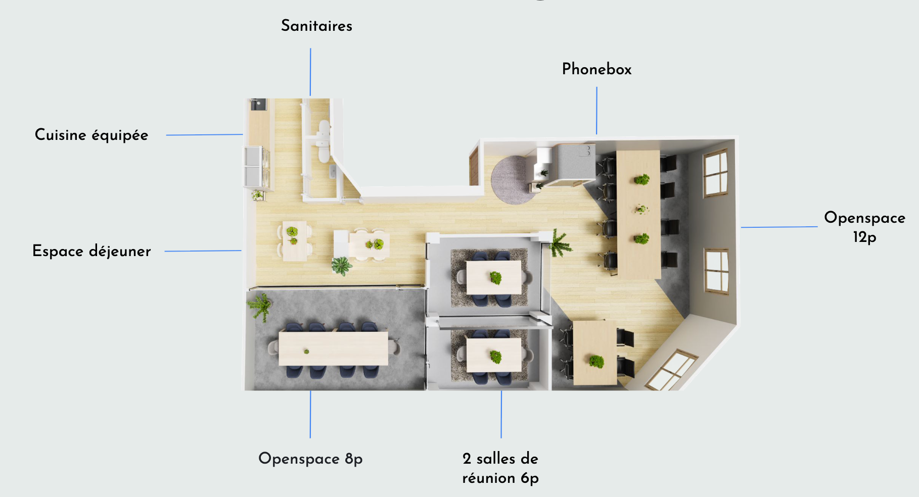 Bureau opéré · 15 à 20 postes · boulevard de Sébastopol, Paris 3e — photo 11/11