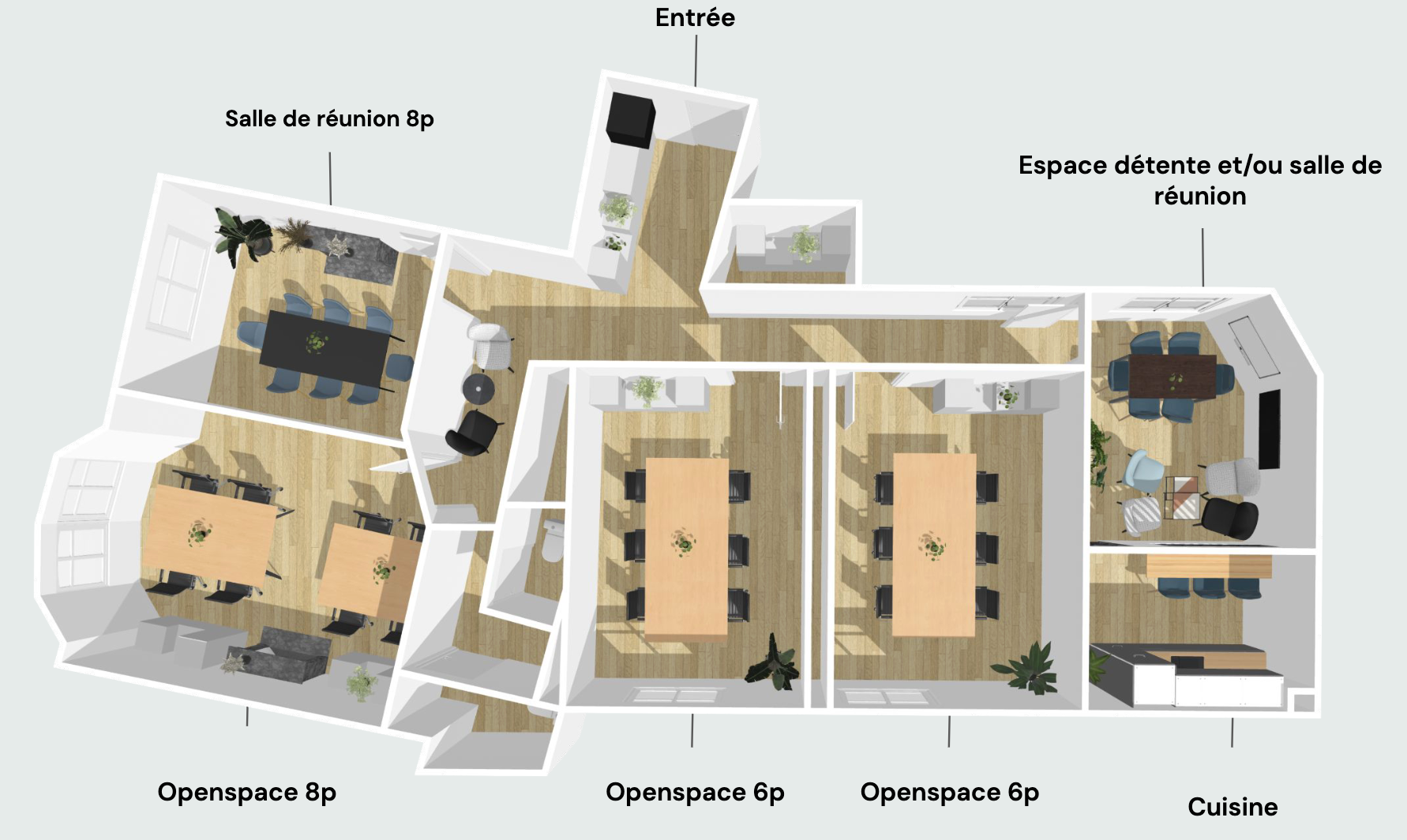 Bureau opéré · 15 à 20 postes · rue d'Antin, Paris 2e — photo 7/7