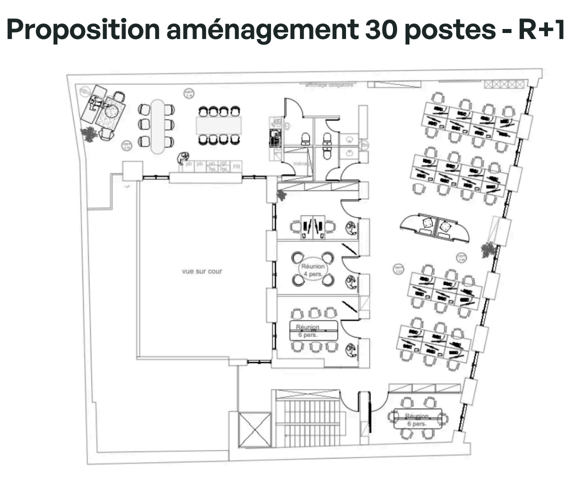 Bureau opéré · 30 à 36 postes · rue le Peletier, Paris 9e — photo 13/13