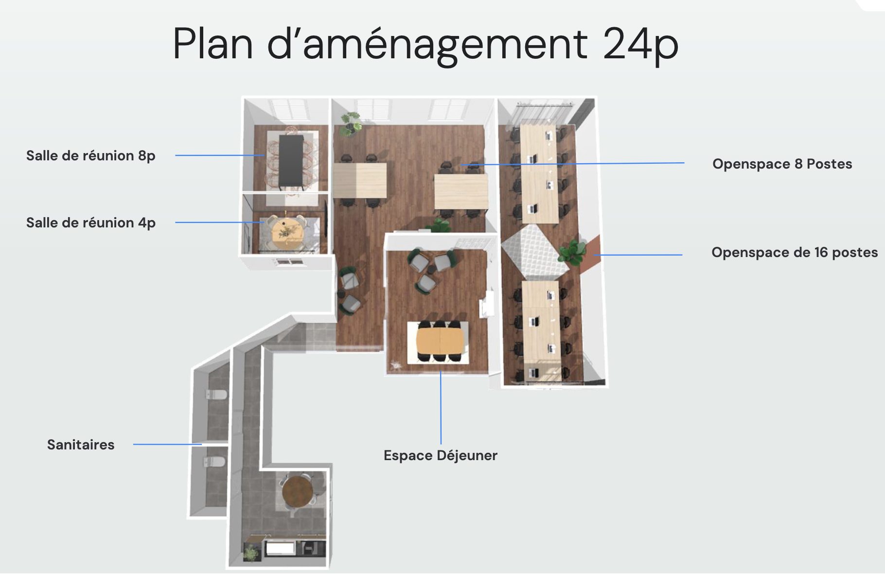 Bureau opéré · 20 à 24 postes · rue des Petites-Écuries, Paris 10e · 135 m² — photo 10/10