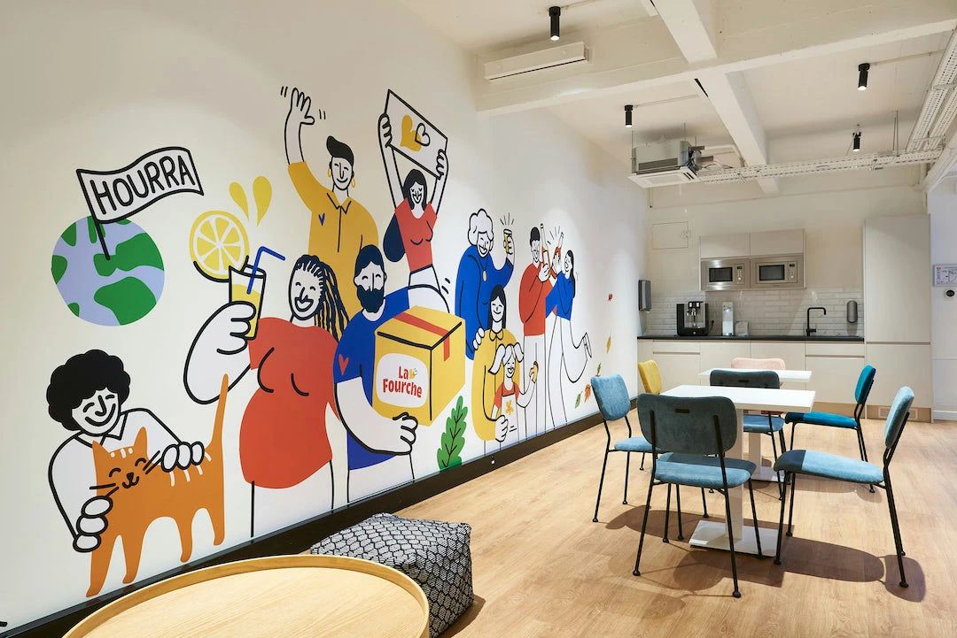 Bureau opéré · 50 à 60 postes · rue Clavel, Paris 19e — photo 4/10