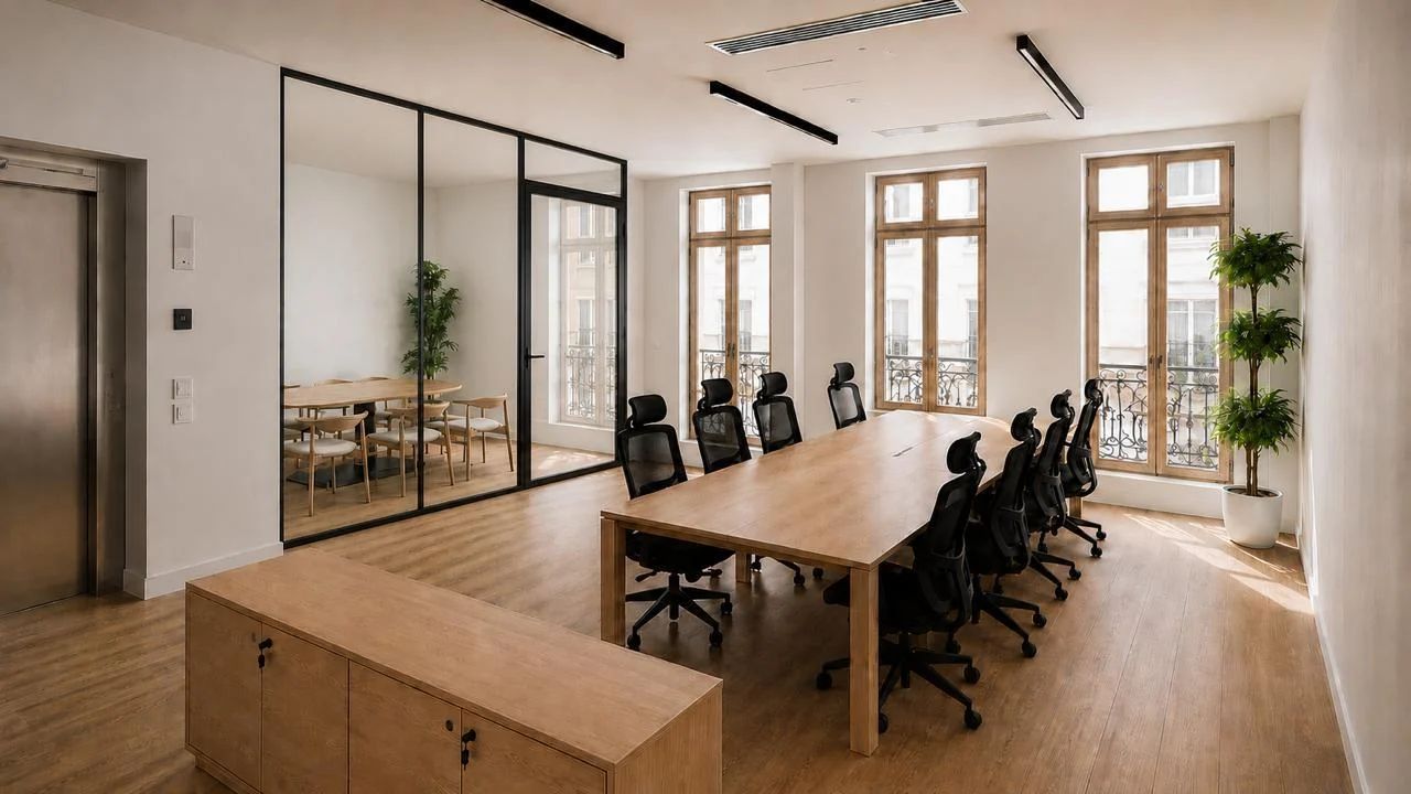 Bureau opéré · 70 à 90 postes · rue d'Aboukir, Paris 2e — photo 3/6