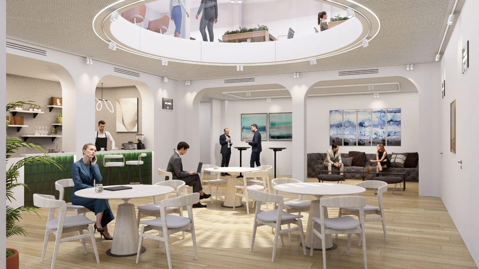 Bureau opéré · 96 à 130 postes · rue Lamartine, Paris 9e — photo 8/13