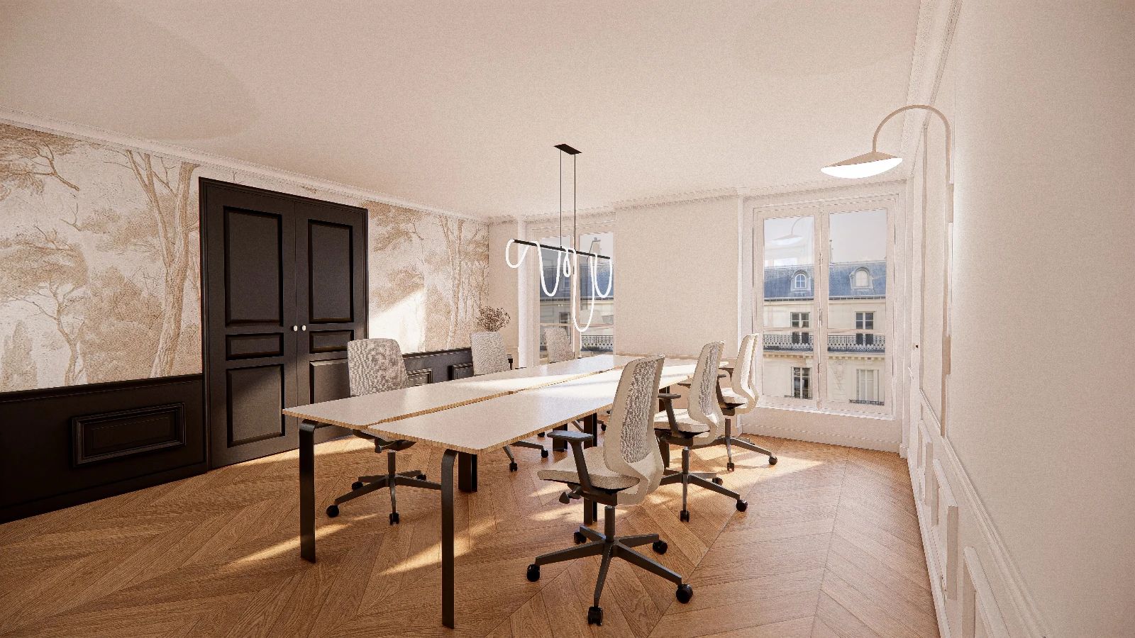 Bureau opéré · 12 à 14 postes · rue de la Bienfaisance, Paris 8e — photo 1/6